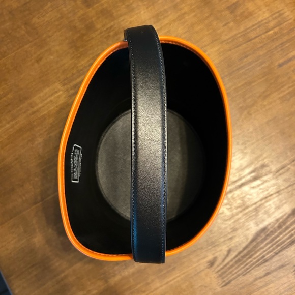 Coach Halloween Treat Bucket Bag Orange Black Canvas NWOT - Picture 7 of 9